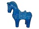 Antik K 
præsenterer: 
Bitossi 
Italien
Blå figur af 
hest