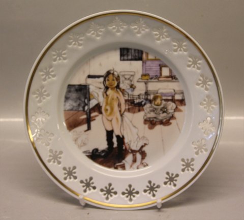 B&G Porcelain Artist Plate Carl Larsson B&G 8726 1978 Carl Larsson Plate - 
Series 2 - Motif # 2 "The room of the mother and her girls" Painted 1900
