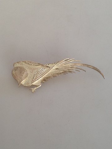 Wiwen Nilsson Sweden Lund Sterling Silver Brooch with Bird No 3