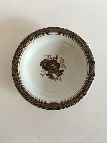 Royal Copenhagen Brun Tranquebar Dyb Kompot Tallerken No 926