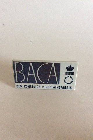 Royal Copenhagen Forhandler Reklame Skilt "Baca"