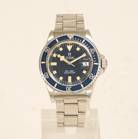 Tudor Submariner blue "Snowflake", Referenz 94110. 
Jahrgang 1980. D: 40mm