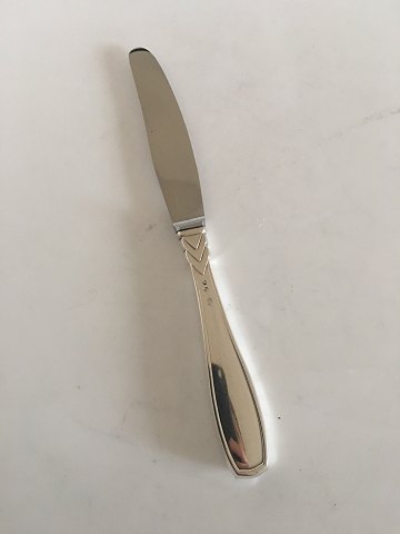 "Rex" Frokostkniv i Sølv og Rustfrit Stål. 19 cm. W & S Sørensen