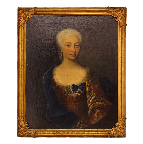 J. S. Wahl. Portrait of Anne Susanne von der 
Osten, 1704-73. Oil on canvas. Visible size: 
80x63cm. With frame: 89x74cm