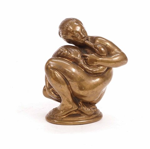 Kai Nielsen, 1882-1924, Bronzenfigur. Signiert. H: 
15cm