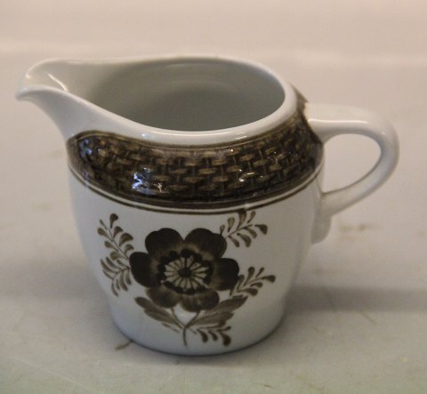 Aluminia Faience Brown Tranquebar 0954-45 Creamer 8 cm