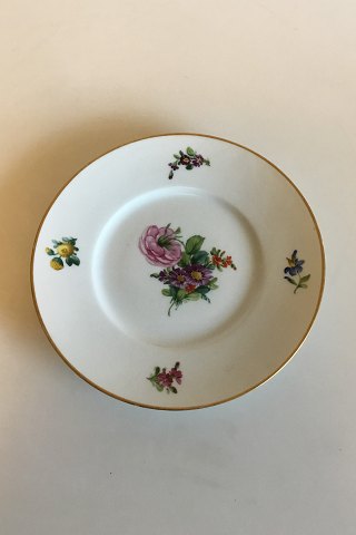 Royal Copenhagen Saksisk Blomst, Glat Frokosttallerken No 493/10520