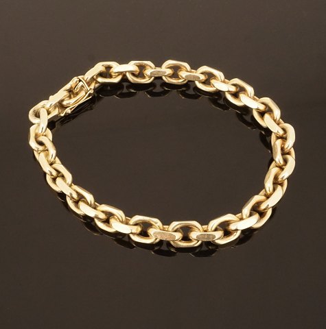 Hans Jensen, Aarhus: Anker Armband aus 14kt Gold. 
L: 21,5cm. G: 46,6gr