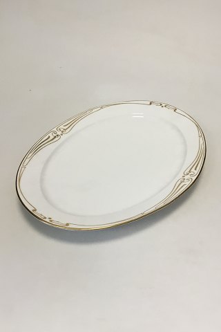 Royal Copenhagen Stel nr. 117 Art Nouveau med gulddekoration Serving Platter