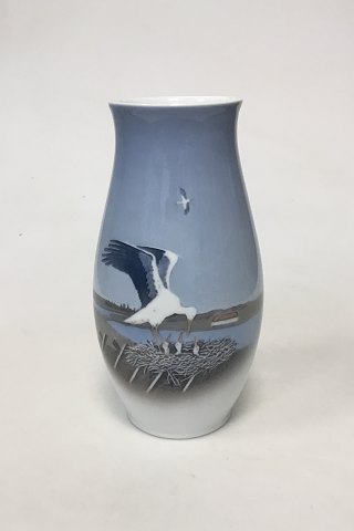 Bing & Grøndahl Art Nouveau Vase med storkerede No 1302/6250