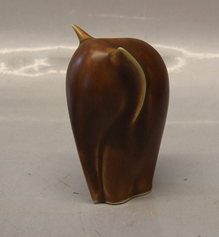 Palshus Elefant Brun Harepelsglasur ca 12.5 cm Keld Jordan