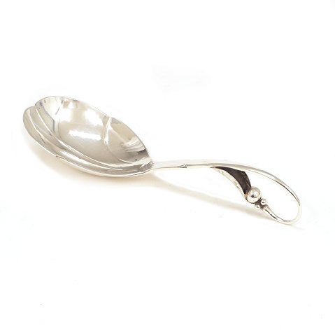 Georg Jensen Ornamental Servierlöffel. #21. L: 
16,5cm. G: 52gr