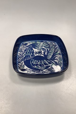 Aluminia/Royal Copenhagen Fajance Tenera Skål med fugl No. 143/2884