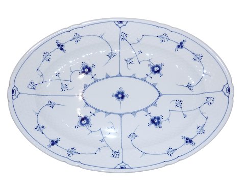 BlåmaletStort stegefad 38,5 cm.