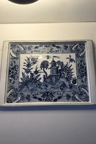 Royal Copenhagen Rektangulær porcelænsbakke/Bakkebord Gerhard Henning