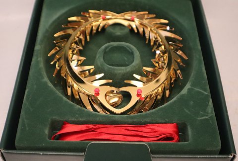 Georg Jensen large Christmas Wreath 2002 Golden Christmas