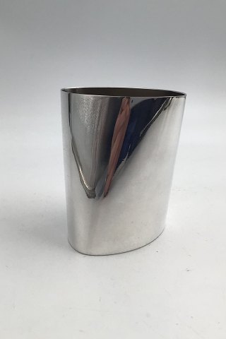 Georg Jensen Sterling Sølv Ellipseformet Vase / Bæger Verner Panton