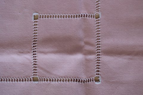 Old table cloth
With embroidery in white- made by hand
About 117cm x 106cm
In a good condition