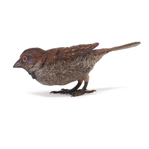 Vienna bronze figurine in the shape of a bird. H: 
5,5cm. L: 14cm