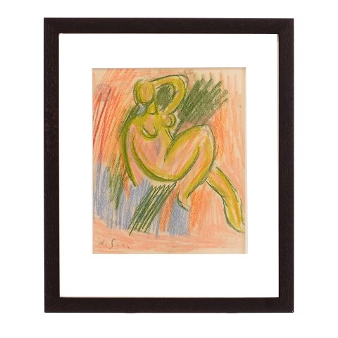 Eugène de Sala, 1899-1987, drawing. Signed. 
Visible size: 20x16,5cm. With frame: 32x27cm