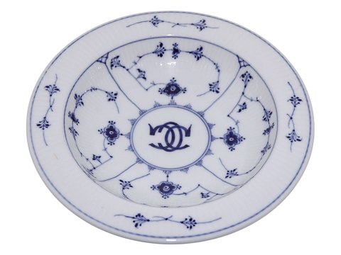 Blue Fluted Plain Hotel porcelainRare round porridge bowl 21 cm.