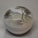 B&G Porcelain
 B&G 58 - 224 Bonbon box round with landscae 11 x 18 cm