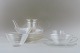 Wilhelm Wagenfeld: "Jena". Tea set of clear glass.