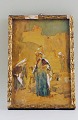 Gouache, Benjamin Constant (1845-1902) Oriental motif, woman carrying water jug. 
Gouache on paper.