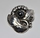 Georg Jensen. A brooch of sterling silver.