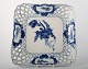 Royal Copenhagen blue flower openwork dish.
