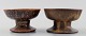 Arne Bang. Ceramics, pair of candlesticks.
