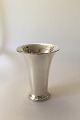 Georg Jensen Sølv Hammerslået Vase fra 1929