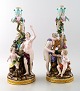 L'Art presents: 
Meissen, 
pair of antique 
candlesticks.
