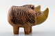 Rhino in Stoneware, Lisa Larson, Gustavsberg.
Sweden 70s.