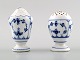 Salt & Pepper shakers - Royal Copenhagen Blue Fluted Plain - no. 2009.
Early stamps.