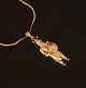 Bernhard Hertz, Kopenhagen: Wikinger, 14kt Gold. H: 3,9cm. G: 19,1gr