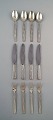 Bernadotte silverware Georg Jensen complete lunch service for 6 pers. 18 p.