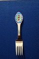 Michelsen Christmas fork 1998 of Danish gilt sterling silver