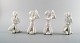 Harald Salomon for Rörstrand, four white glazed figures of sea children.