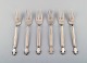 Georg Jensen Sterling Silver Acanthus, set of six dinner forks.
