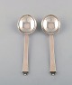 2 pcs. Georg Jensen Pyramid boullion spoon.
