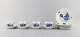 4 person coffee service Royal Copenhagen Blue flower curved.
