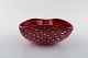 Murano, red bowl in mouth blown art glass, 1960s.
