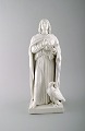 Rare large antique B&G Bing & Grøndahl figure.  St. John the Evangelist. after 
Thorvaldsen. 1860-1880.