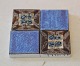 Aluminia Copenhagen Baca Faience Tiles  3.7 x 3.7 cm 
