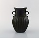 Just Andersen. Art deco vase in disko metal. 1940