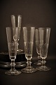 Old French mouth-blown champagne flute with classic grinding on the side. 
(1 piece available)