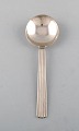 Georg Jensen Sterling Silver Bernadotte large boullion spoon. Three pieces in 
stock.