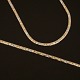 Satz von Collier und Armband aus 14kt Gold. L Halskette: 44,5cm. L Armband: 20cm