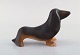 Lisa Larson for K-Studion / Gustavsberg. Dog in glazed ceramics. Late 20th 
century.
